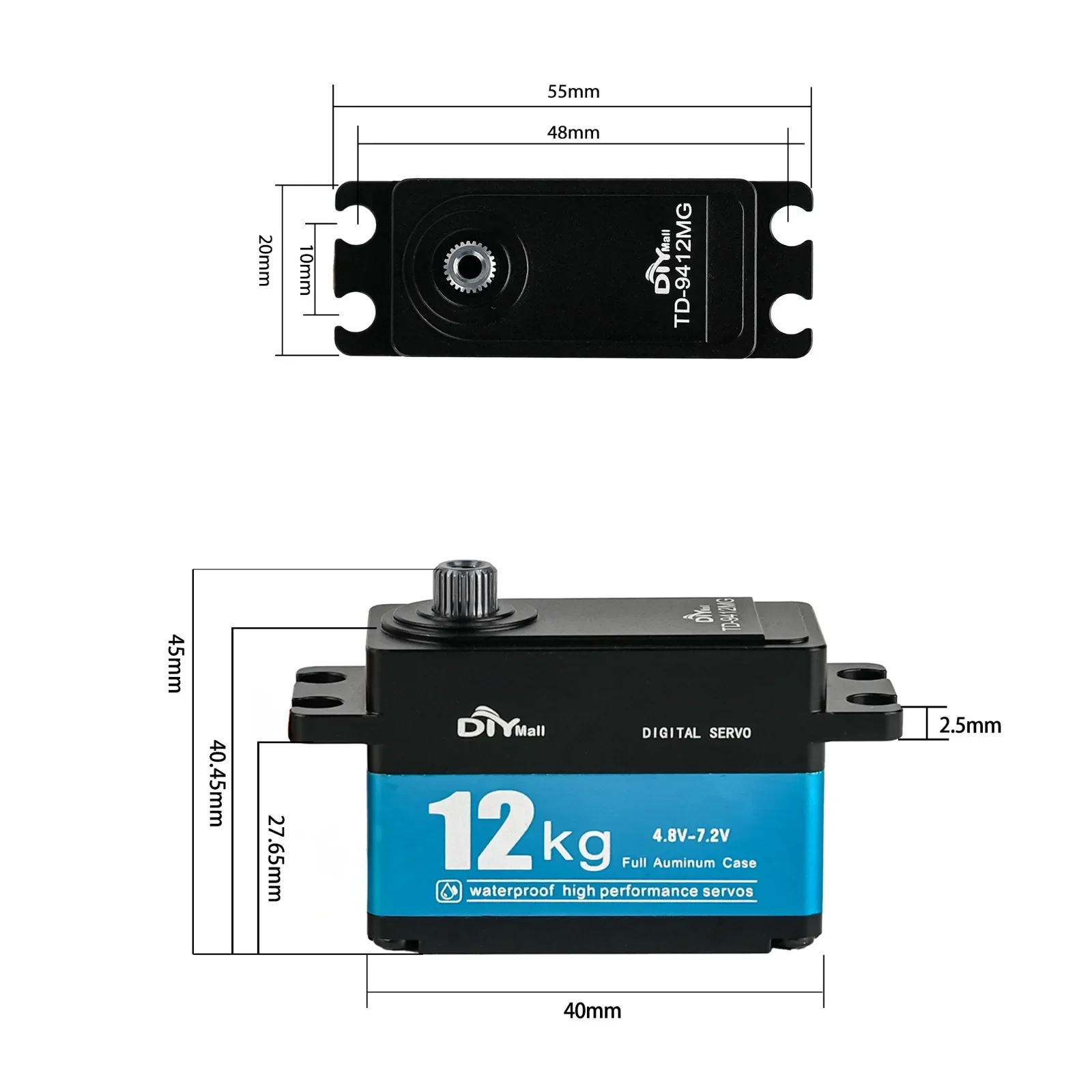 12KG TD-9412MG High Torque Ful - Rc Car Servo review and price