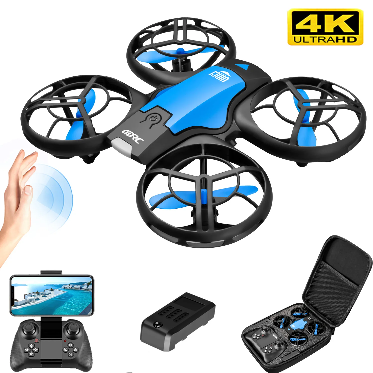 V8 New Mini Drone 4K Professio - Drone Rc Helicopter With Camera review and price