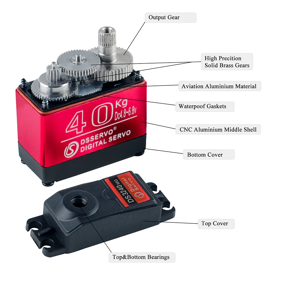 40KG Dsservo DS3240 Large Torq - Rc Car Servo review and price