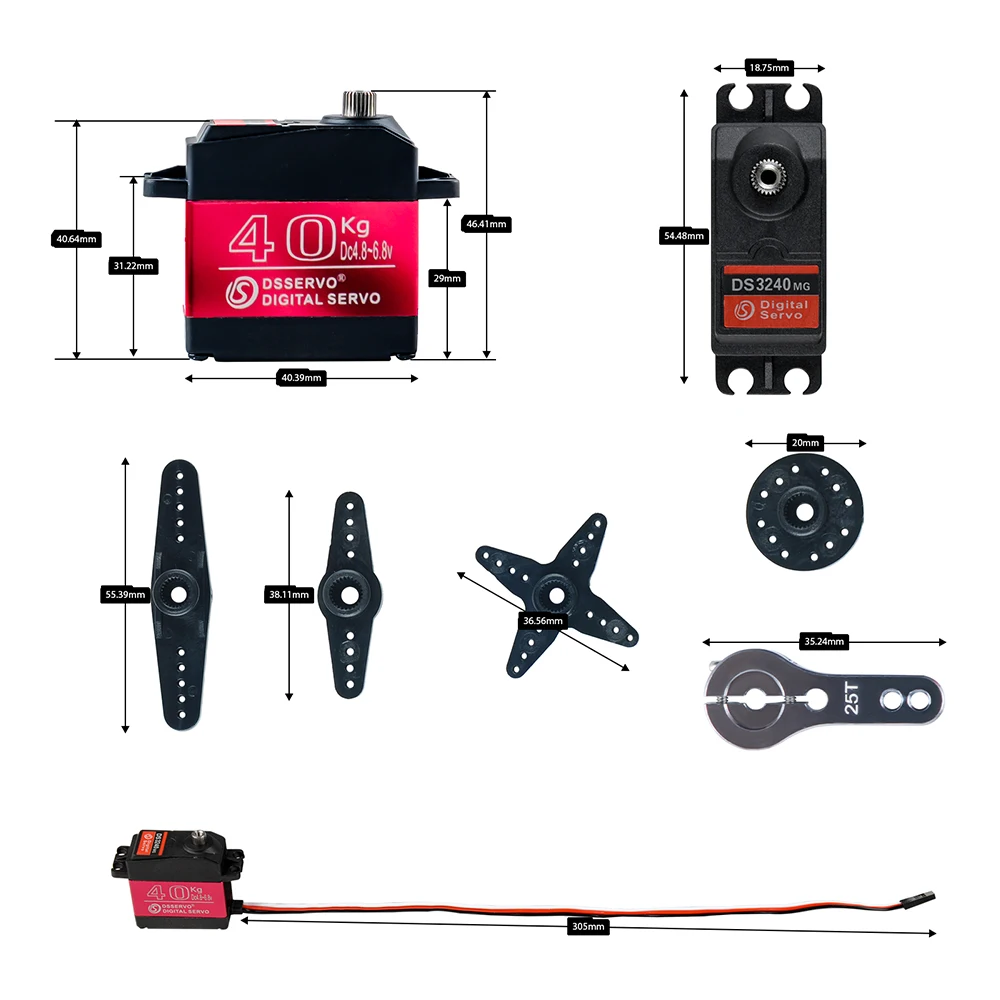 40KG Dsservo DS3240 Large Torq - Rc Car Servo review and price