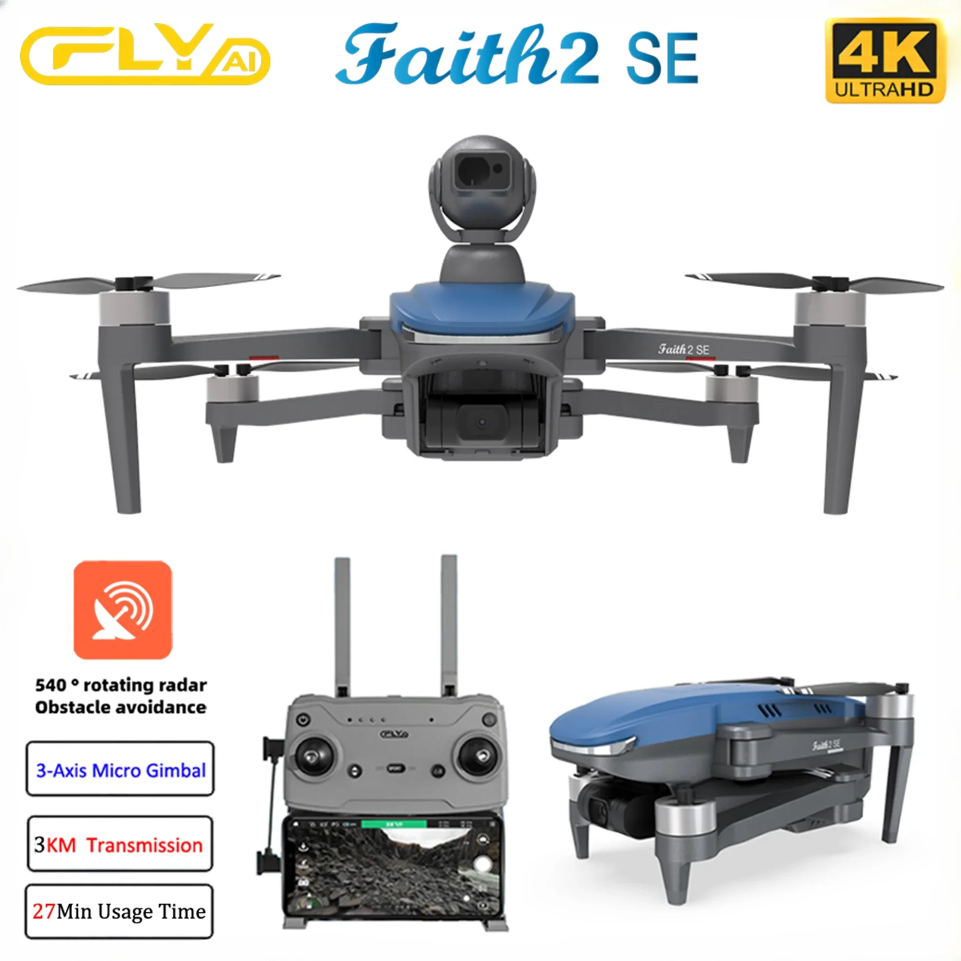 Faith 2 SE With 540° Obstacle  - Drone F22 Rc review and price