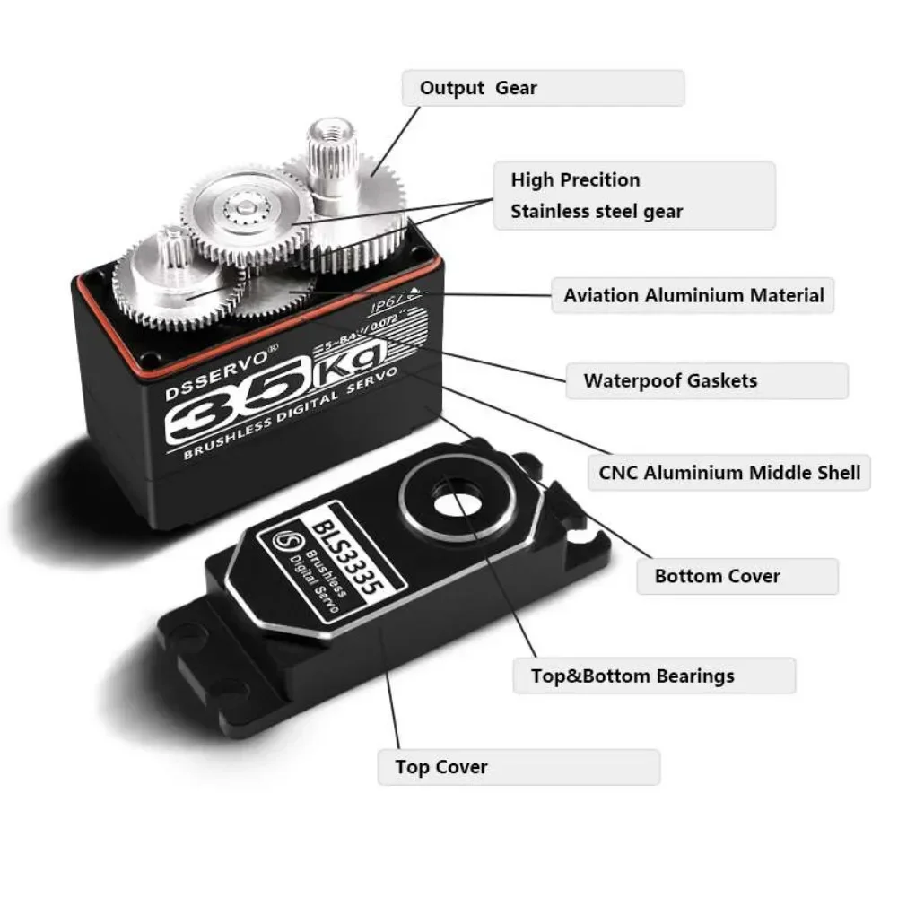35KG BLS3335 Digital Servo Mot - Rc Car Servo review and price