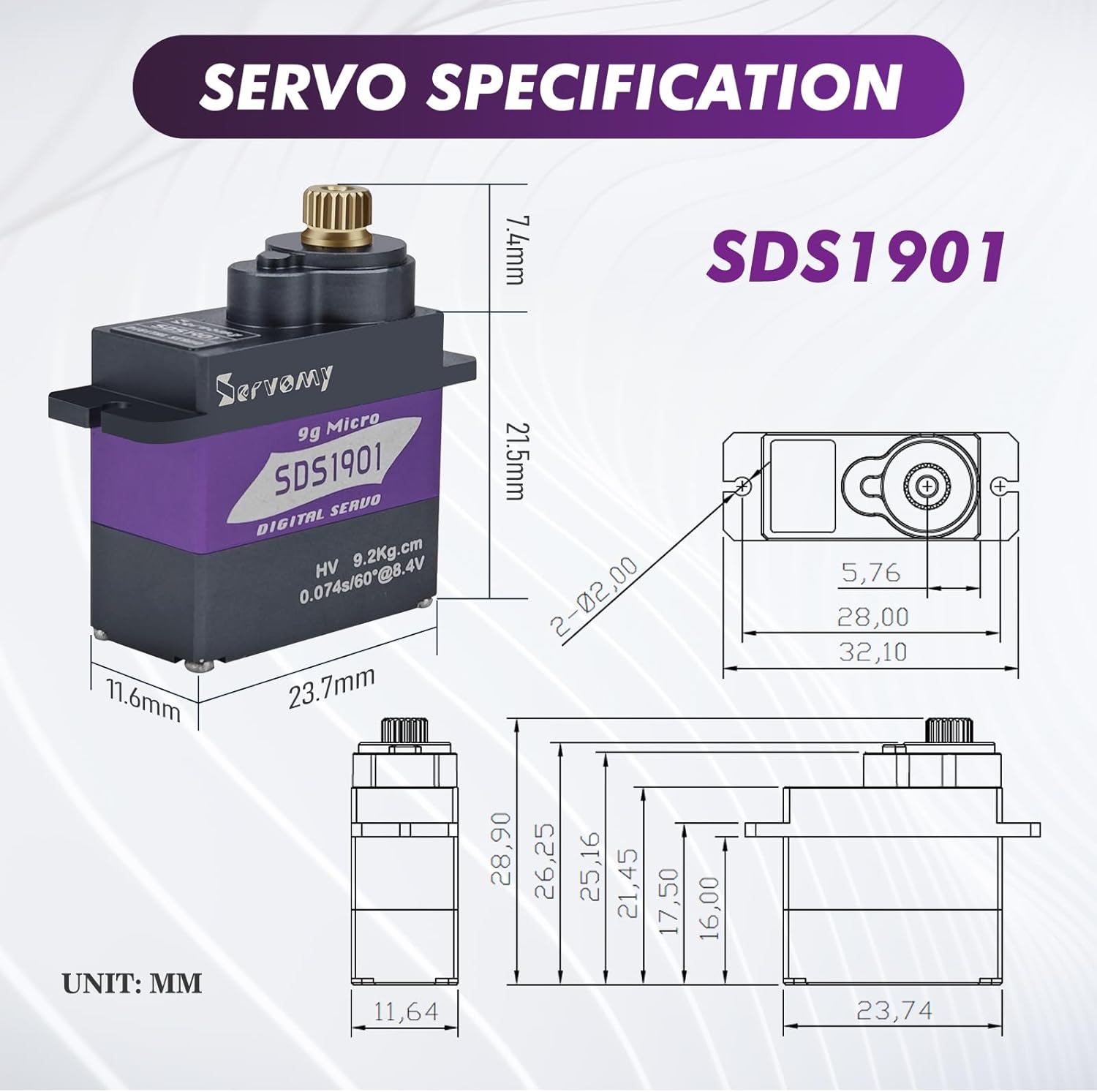 SERVOMY-SDS1901 Digital 9G Mic - Drone With Rc 2 review and price