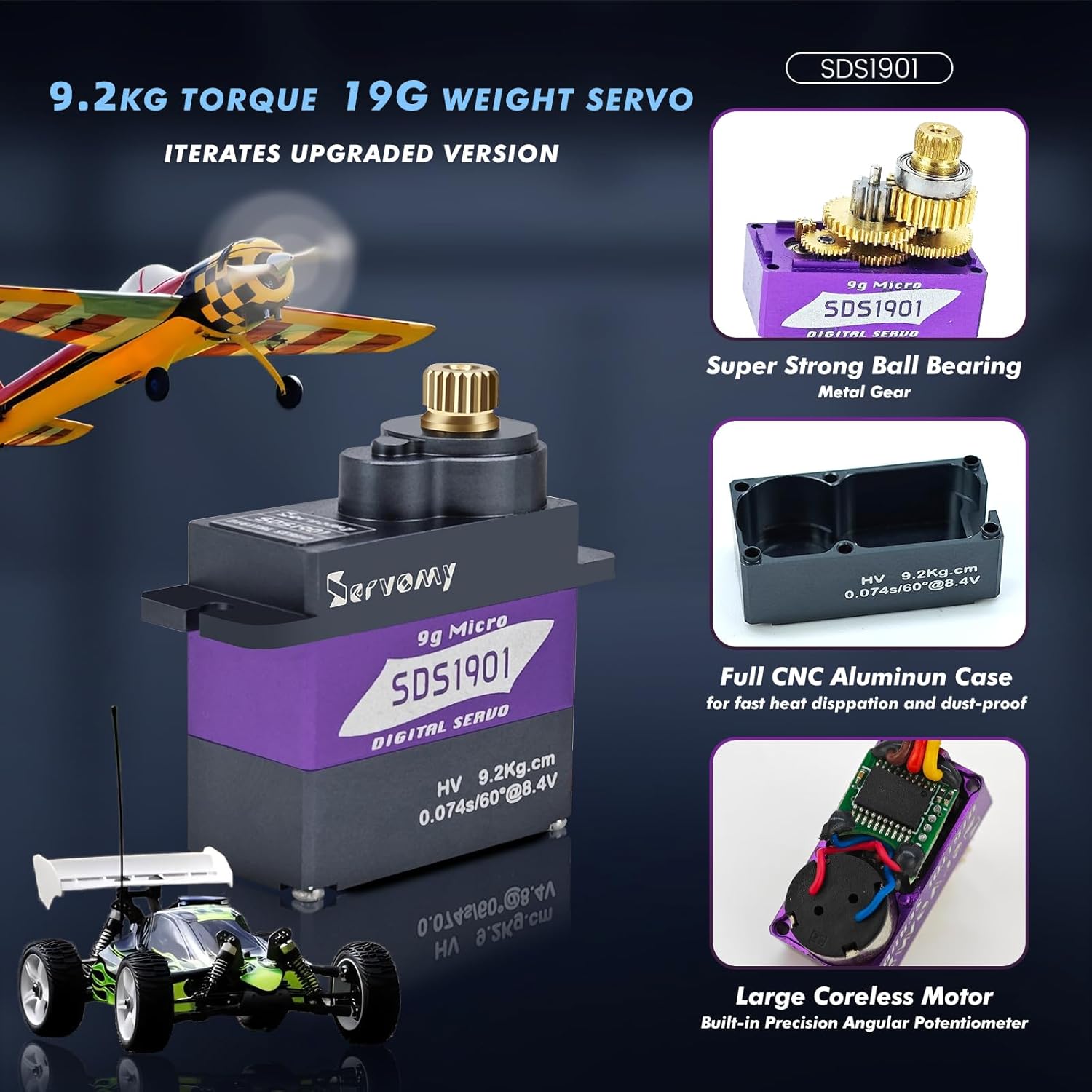 SERVOMY-SDS1901 Digital 9G Mic - Drone With Rc 2 review and price