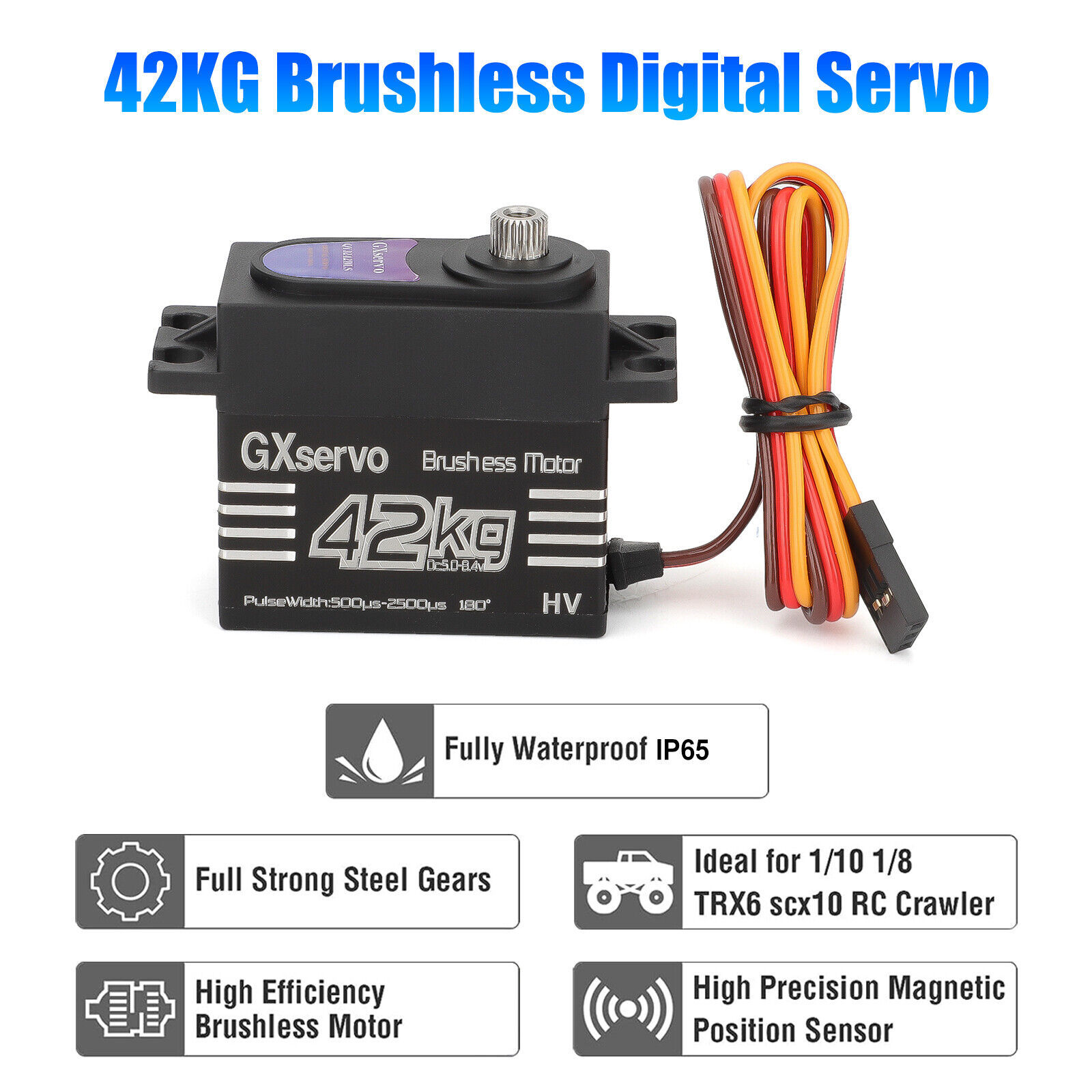 Brushless Motor 180° Metal Gea - Rc Car Servo review and price